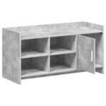 vidaXL Skriňa na topánky s úložiskom Betónovo sivá 100 x 39,5 x 51 cm – Obrázok 3
