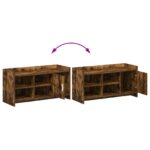 vidaXL Skriňa na topánky s úložiskom Dymový dub 100 x 39,5 x 51 cm – Obrázok 9