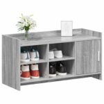 vidaXL Skriňa na topánky s úložiskom Sivý Sonoma 100 x 39,5 x 51 cm – Obrázok 2