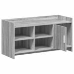 vidaXL Skriňa na topánky s úložiskom Sivý Sonoma 100 x 39,5 x 51 cm – Obrázok 3