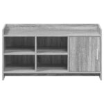 vidaXL Skriňa na topánky s úložiskom Sivý Sonoma 100 x 39,5 x 51 cm – Obrázok 4