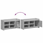 vidaXL Skriňa na topánky s úložiskom Sivý Sonoma 100 x 39,5 x 51 cm – Obrázok 9