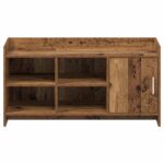 vidaXL Skriňa na topánky s úložiskom Staré drevo 100 x 39,5 x 51 cm – Obrázok 4