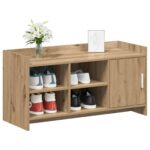 vidaXL Skriňa na topánky s úložiskom Dub artisan 100 x 39,5 x 51 cm – Obrázok 2