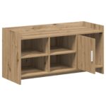vidaXL Skriňa na topánky s úložiskom Dub artisan 100 x 39,5 x 51 cm – Obrázok 3