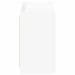 vidaXL Skriňa na topánky Biela 85 x 39,5 x 70 cm Kompozitné drevo – Obrázok 4