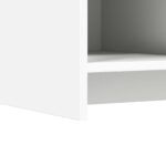 vidaXL Skriňa na topánky Biela 85 x 39,5 x 70 cm Kompozitné drevo – Obrázok 6
