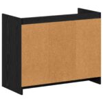 vidaXL Skriňa na topánky Čierny dub 85 x 39,5 x 70 cm Kompozitné drevo – Obrázok 5