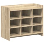 vidaXL Skriňa na topánky Dub sonoma 85 x 39,5 x 70 cm Kompozitné drevo