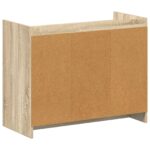 vidaXL Skriňa na topánky Dub sonoma 85 x 39,5 x 70 cm Kompozitné drevo – Obrázok 5