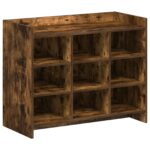 vidaXL Skriňa na topánky Dymový dub 85 x 39,5 x 70 cm Kompozitné drevo