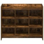 vidaXL Skriňa na topánky Dymový dub 85 x 39,5 x 70 cm Kompozitné drevo – Obrázok 3