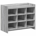 vidaXL Skriňa na topánky s úložiskom Sivý Sonoma 85 x 39,5 x 70 cm