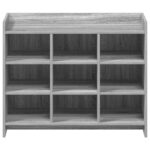 vidaXL Skriňa na topánky s úložiskom Sivý Sonoma 85 x 39,5 x 70 cm – Obrázok 3