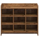 vidaXL Skriňa na topánky s úložiskom Staré drevo 85 x 39,5 x 70 cm – Obrázok 3