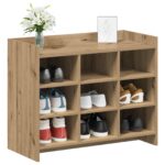vidaXL Skriňa na topánky s úložiskom Dub artisan 85 x 39,5 x 70 cm – Obrázok 2
