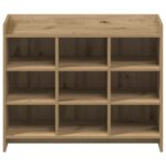 vidaXL Skriňa na topánky s úložiskom Dub artisan 85 x 39,5 x 70 cm – Obrázok 3
