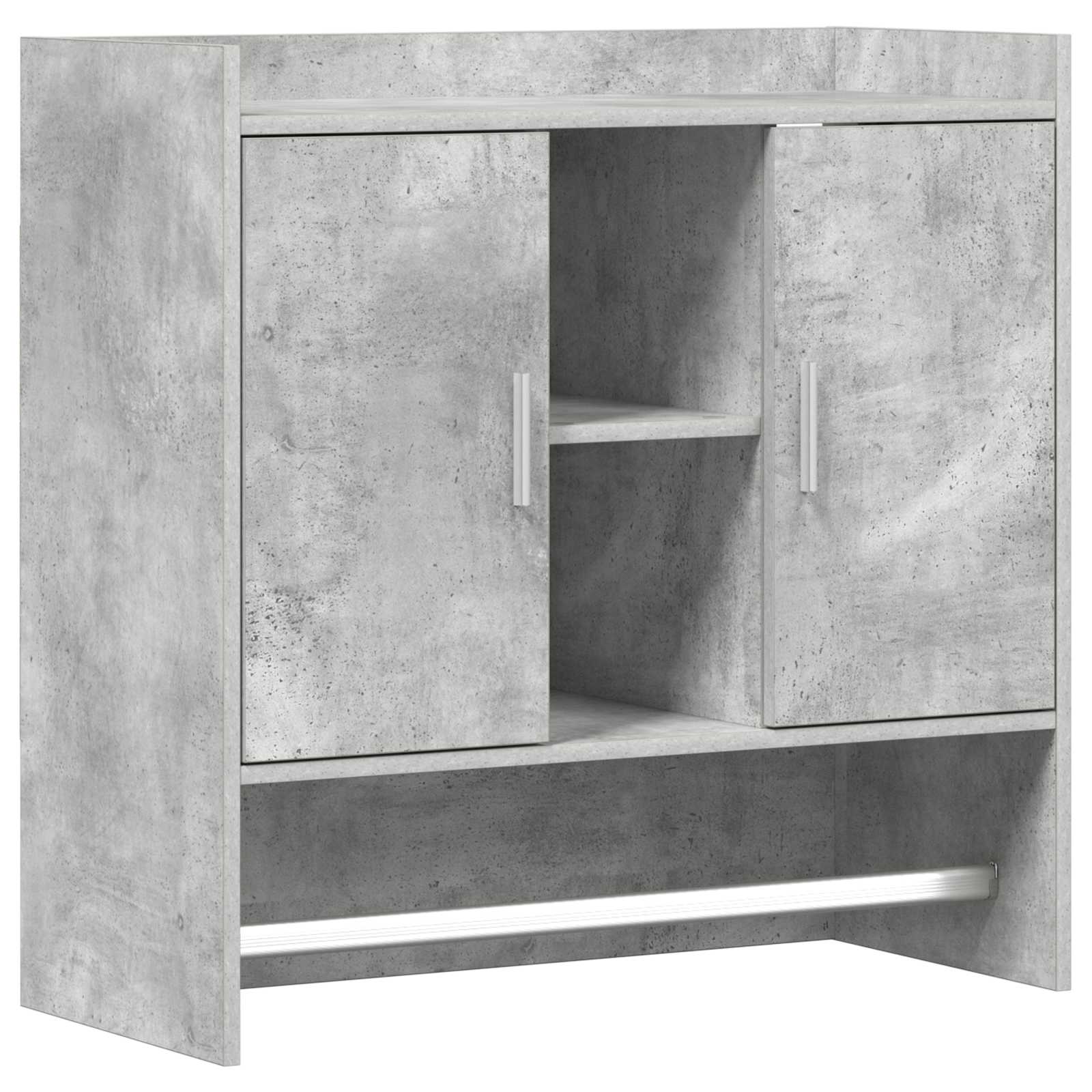 8011374_1.jpg vidaXL Stenná polica Nástenná montáž Betónovo sivá 80 x 36 x 80 cm – Obrázok 1