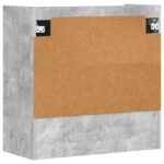 vidaXL Stenná polica Nástenná montáž Betónovo sivá 80 x 36 x 80 cm – Obrázok 6