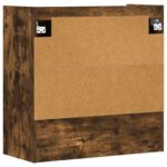 vidaXL Stenná polica Nástenná montáž Dymový dub 80 x 36 x 80 cm – Obrázok 6