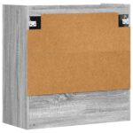 vidaXL Stenná polica Nástenná montáž Sivý Sonoma 80 x 36 x 80 cm – Obrázok 6