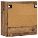 vidaXL Stenná polica Nástenná montáž Staré drevo 80 x 36 x 80 cm – Obrázok 6