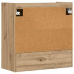 vidaXL Stenná polica Nástenná montáž Dub artisan 80 x 36 x 80 cm – Obrázok 6