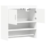 vidaXL Stenná polica Nástenná montáž Biela 80 x 36 x 80 cm – Obrázok 3