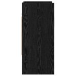 vidaXL Stenná polica Nástenná montáž Čierny dub 80 x 36 x 80 cm – Obrázok 5