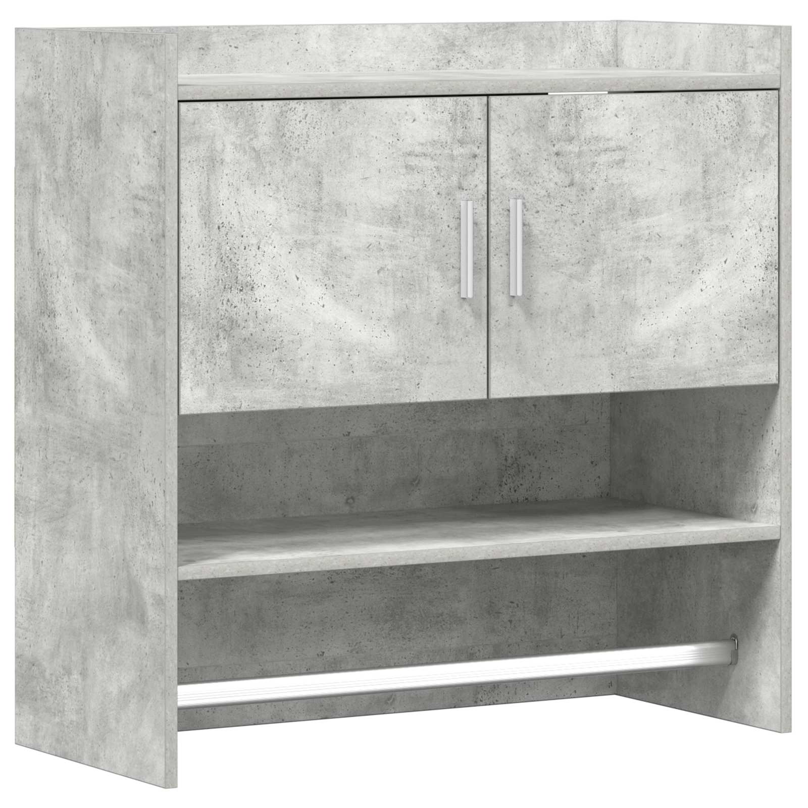 8011382_1.jpg vidaXL Stenná polica Nástenná montáž Betónovo sivá 80 x 36 x 80 cm – Obrázok 1
