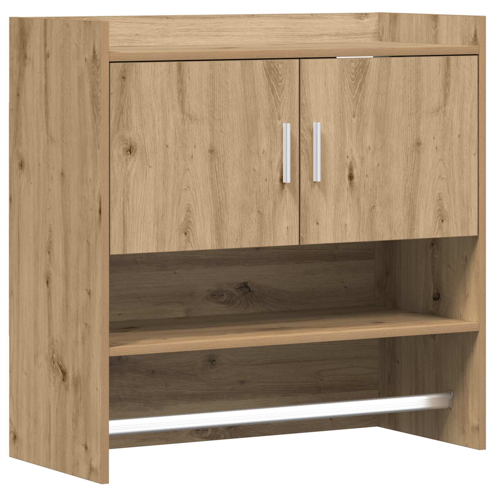 8011386_1.jpg vidaXL Stenná polica Nástenná montáž Dub artisan 80 x 36 x 80 cm – Obrázok 1