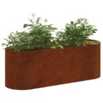 vidaXL Vyvýšený záhon Poveternostne odolná oceľ 120 x 40 x 40 cm – Obrázok 3