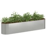 vidaXL Vyvýšený záhon Pozinkovaná oceľ 200 x 40 x 40 cm – Obrázok 3