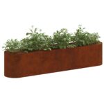 vidaXL Vyvýšený záhon Poveternostne odolná oceľ 200 x 40 x 40 cm – Obrázok 3