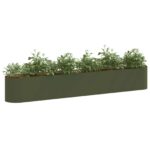 vidaXL Vyvýšený záhon Olivovo zelená 280 x 40 x 40 cm – Obrázok 3