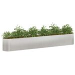 vidaXL Vyvýšený záhon Nehrdzavejúca oceľ 280 x 40 x 40 cm – Obrázok 3