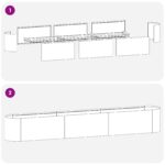 vidaXL Vyvýšený záhon Nehrdzavejúca oceľ 280 x 40 x 40 cm – Obrázok 7