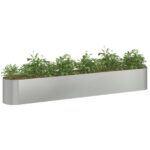 vidaXL Vyvýšený záhon Pozinkovaná oceľ 280 x 40 x 40 cm – Obrázok 3