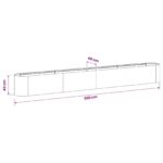 vidaXL Vyvýšený záhon Antracitová 360 x 40 x 40 cm – Obrázok 8