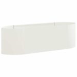 vidaXL Vyvýšený záhon Biela 140 x 40 x 40 cm Oceľ – Obrázok 2