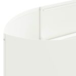 vidaXL Vyvýšený záhon Biela 140 x 40 x 40 cm Oceľ – Obrázok 6
