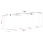 vidaXL Vyvýšený záhon Biela 140 x 40 x 40 cm Oceľ – Obrázok 8
