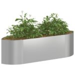 vidaXL Vyvýšený záhon Pozinkovaná oceľ 140 x 40 x 40 cm Oceľ – Obrázok 3