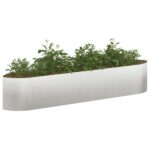 vidaXL Vyvýšený záhon Nehrdzavejúca oceľ 220 x 40 x 40 cm Oceľ – Obrázok 3