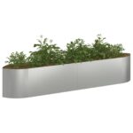 vidaXL Vyvýšený záhon Pozinkovaná oceľ 220 x 40 x 40 cm Oceľ – Obrázok 3
