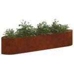 vidaXL Vyvýšený záhon Poveternostne odolná oceľ 220 x 40 x 40 cm Oceľ – Obrázok 3