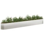 vidaXL Vyvýšený záhon Nehrdzavejúca oceľ 380 x 40 x 40 cm Oceľ – Obrázok 3