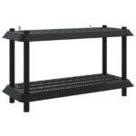 vidaXL Policová jednotka 2 úrovní 100 x 40 x 55,5 cm PP Antracitová – Obrázok 2