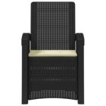 vidaXL Záhradné kreslo s funkciou sklápania - vzhľad ratan 2 pcs – Obrázok 5