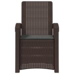 vidaXL Záhradné kreslo s funkciou sklápania - vzhľad ratan 2 pcs – Obrázok 4